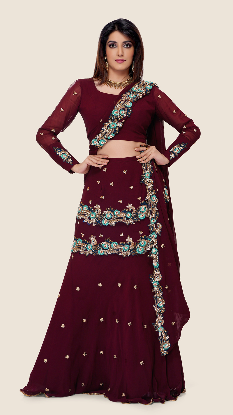 saree with stitched blouse online usa